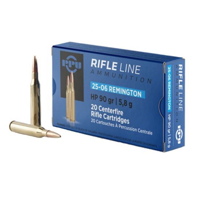 Prvi Partizan .25-06 Remington HP 90gr 20 Rounds Ammunition - PP2506H