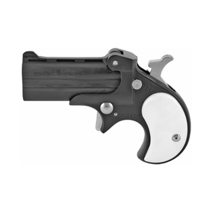 Cobra Pistols Classic Derringer, 22 LR, 2.4" Barrel, Alloy Frame,Black, Pearl Grips, Fixed Sights, 2Rd