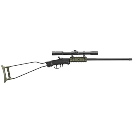 Chiappa Little Badger Rifle 22LR Black/OD Green, 16.5" Threaded Barrell, w/ 4X20 Scope