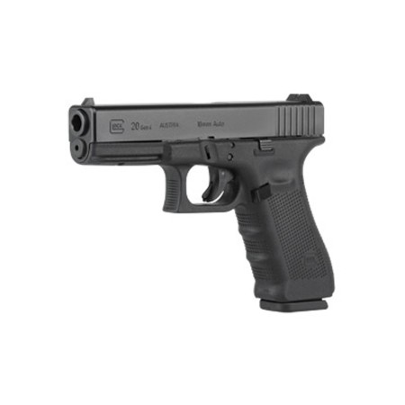 Glock 20 Gen4 AUS 10mm, 4.61" Barrel, Fixed Sights, Matte Black, 15rd