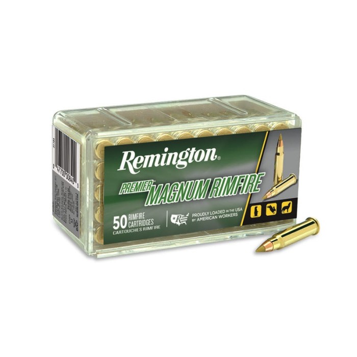 Remington Ammunition 20023 Premier Magnum 17 HMR 17 gr Jacketed Hollow Point (JHP) 50 Bx