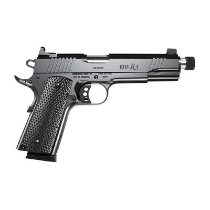 Remington R1 Enhanced Threaded 1911 45 ACP 5.5" Threaded Barrel 8 Rounds 2 Magazines