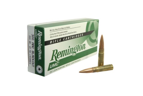 Remington Ammunition L300AAC4 UMC  300 AAC Blackout 220 GR Open Tip Flat Base (OTFB) 20 Bx/ 10 Cs