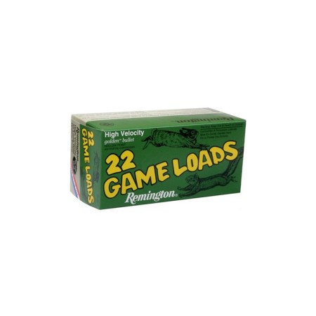 Remington Ammunition Game Load 22 LR Hollow Point 36 GR 40Box/100Case - Brass Casing