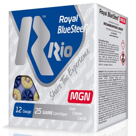 RIO AMMUNITION ROYAL BLUESTEEL MAGNUM 12GA 3-INCH 1-1/4OZ #2 SHOT 25 ROUNDS PER BOX