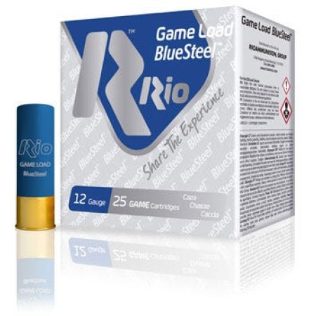 RIO Ammunition GLBS364 BlueSteel Game Load 12 Gauge 2.75 1 1/4 Oz 4 Shot 25 Bx/