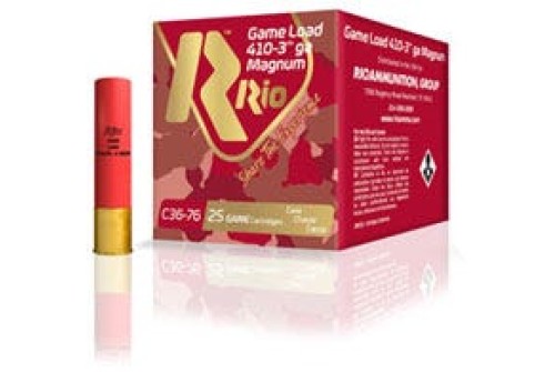 RIO Ammunition HEAVY FIELD .410GA 3 INCH 11/16OZ #7.5 SHOT MAX DR 25 ROUNDS PER BOX