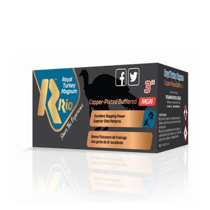 Rio Ammunition Royal Turkey 12 Gauge 1-3/4 oz 3 in Centerfire Shotgun Ammo, 10 Rounds, RTBCM506