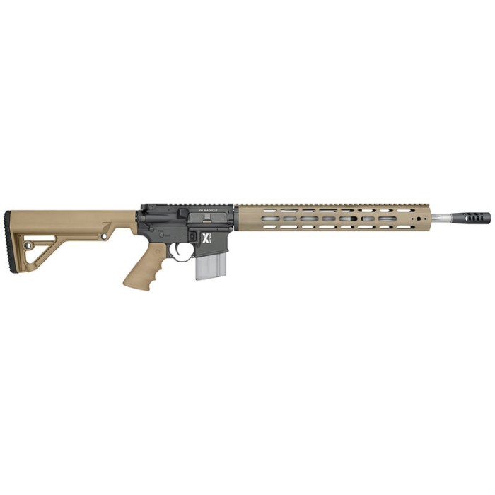 Rock River Arms XBLK1751T LAR-300 X-Series Tan 300 AAC Blackout/Whisper (7.62x35mm) 18Inch 30 Rd