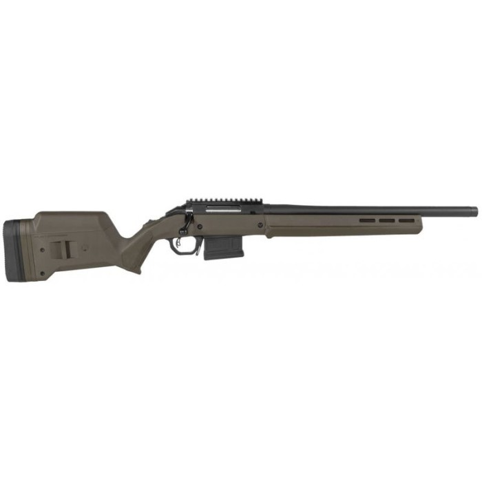 Ruger American Rifle Hunter 308 Win/7.62 NATO 16.5-inch 5Rds OD Green Magpul Hunter American Stk Black