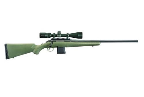 RUGER American Predator Matte Black 204 Ruger 22-inch 10rd Moss Green Synthetic Stock