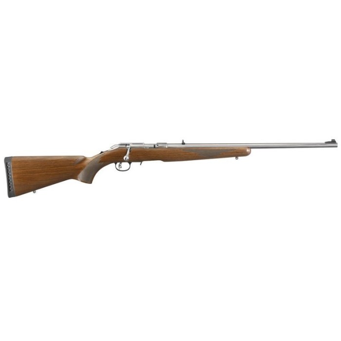 Ruger AmericanStainless Steel .22LR 22 Inch 10 Rounds Wood Stock