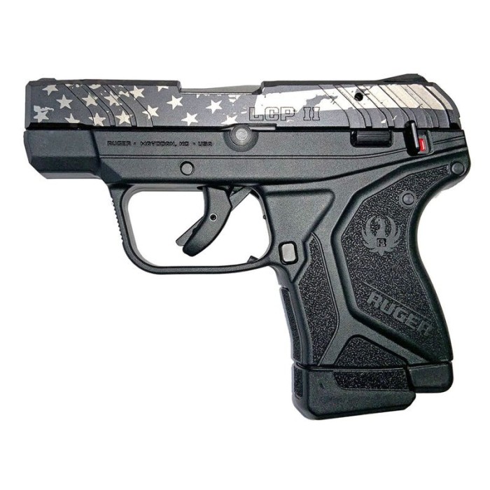 Ruger LCP II Blk American Flag 22 LR 2.8