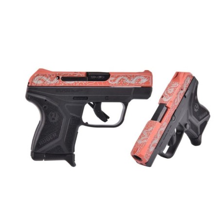 Ruger LCP II 380ACP RED/DRAGON 6+1 POCKET HOLSTER 1 MAG