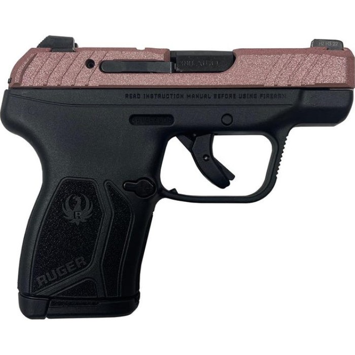 Ruger LCP 380 Max Handgun .380 Auto 10rd Magazine 2.75 BBL Rose Gold Glitte