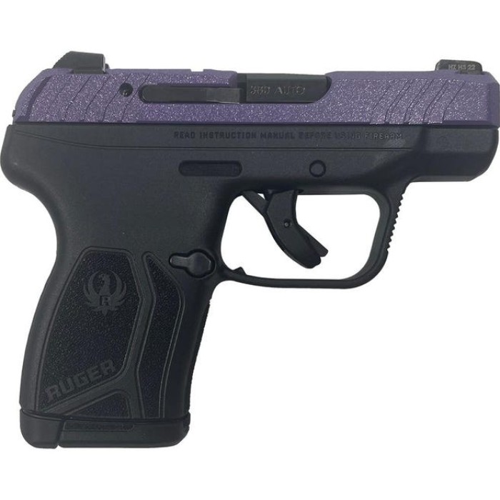 Ruger LCP 380 Max Handgun .380 Auto 10rd Magazine 2.75 BBL BLUE PURPLE SPAR