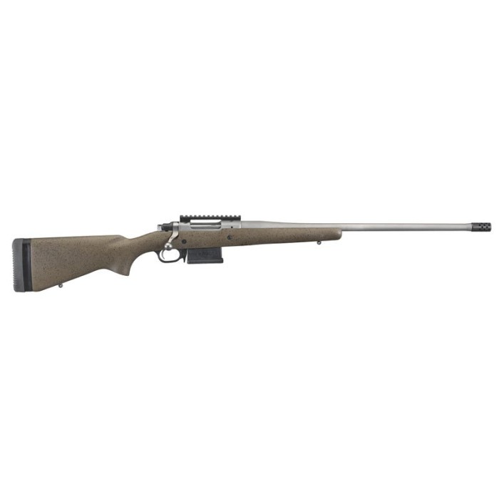 Ruger M77 Hawkeye Long-Range Hunter 6.5 Creedmoor 22" Barrel 5 RDs Brown