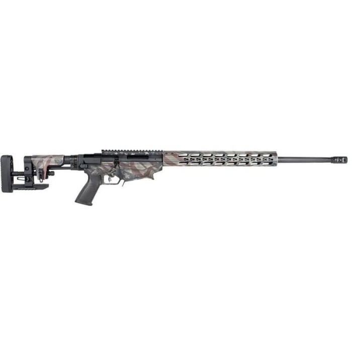 Ruger Precision Rifle Battle Flag Black Hard-Coat Anodized/ Black 6.5 Creedmoor 24-inch 10Rds