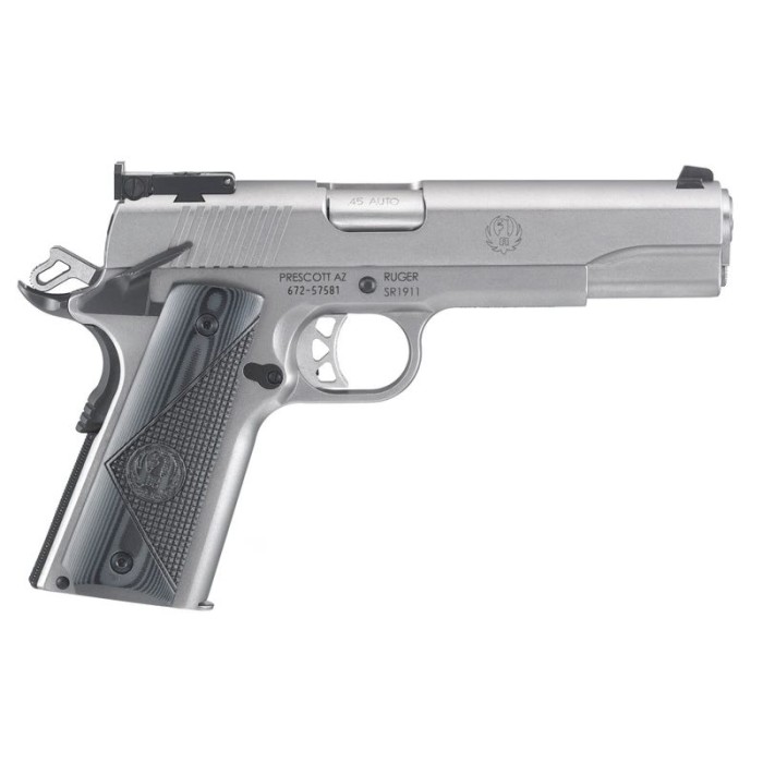 Ruger SR1911 Target Stainless .45 ACP 5-in 9 Rounds