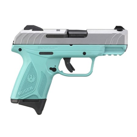 Ruger Security-9 Compact Stainless / Turquoise 9mm 3.42" Barrel 10-Rounds