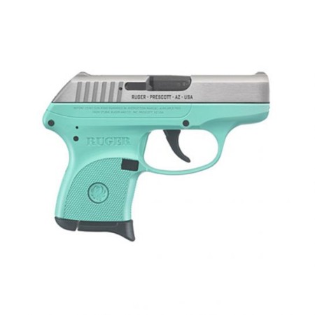 Ruger LCP .380 ACP Pistol TALO Edition, Turquoise/Stainless Steel - 3745