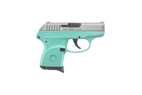 Ruger LCP .380 ACP Pistol TALO Edition, Turquoise/Stainless Steel - 3745