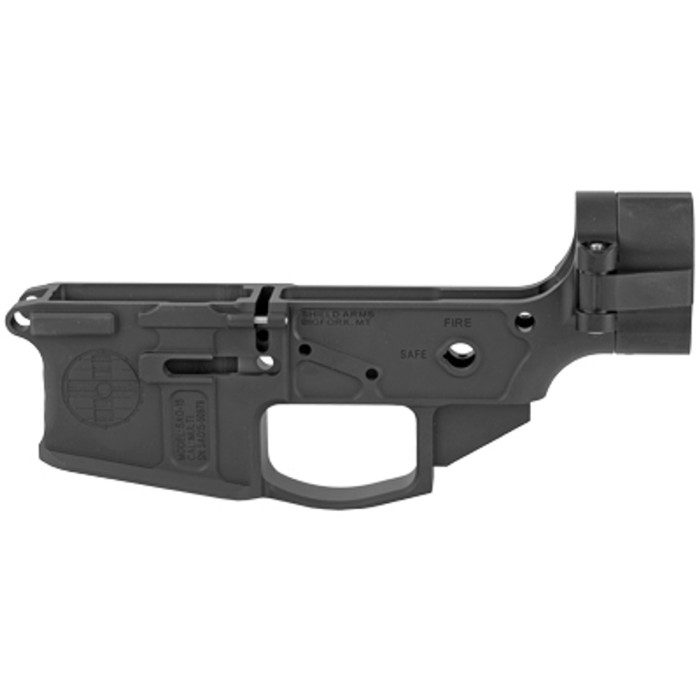 SHIELD SA-15 STRIPPED LOWER FLD BLK