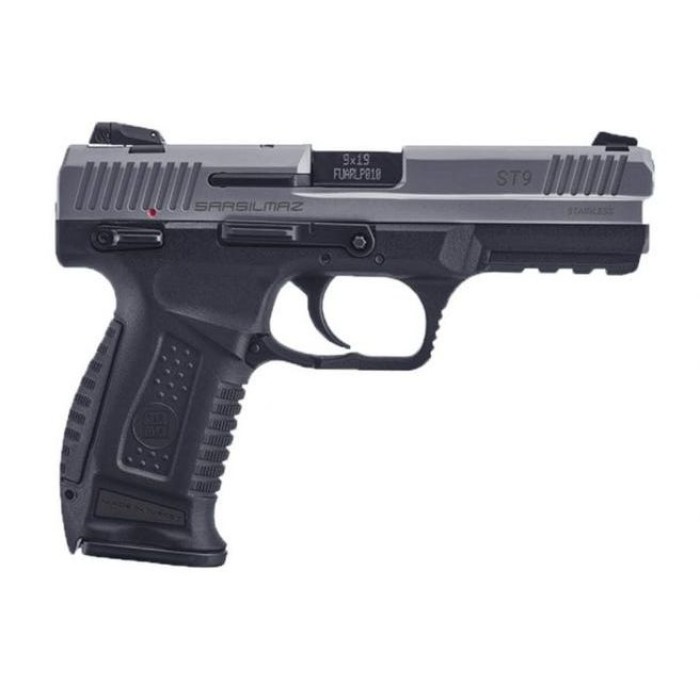 Sar Usa Sar9t 9Mm Pistol 4.4" Barrel - Stainless  9Mm  10Rd SAR9TST10