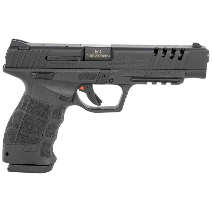 SAR USA SAR9 Sport 9mm 5.2" Barrel 17-Rounds 2 Mags