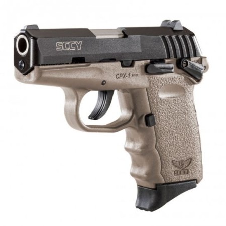 SCCY CPX-1 9mm Black / Flat Dark Earth Pistol with Safety - CPX 1CBDE