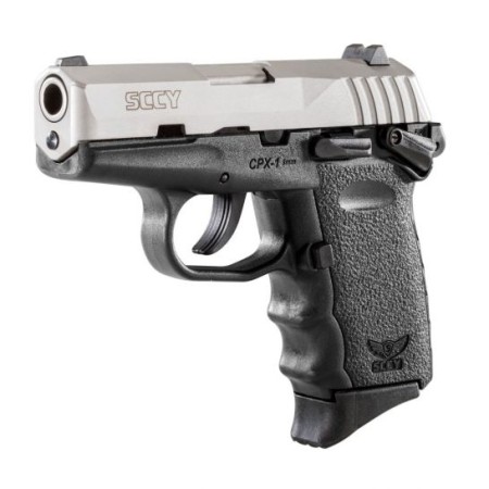 SCCY CPX-1 9mm Stainless / Black Pistol with Safety - CPX 1TT