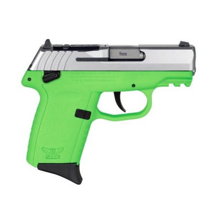 SCCY Industries CPX-1 Gen3 9mm, 3.1" Barrel, Lime Green, Thumb Safety, 10rd