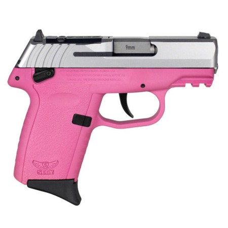 SCCY Industries CPX-1 Gen3 9mm, 3.1" Barrel, Pink, Stainless Steel Slide, Thumb Safety, 10rd