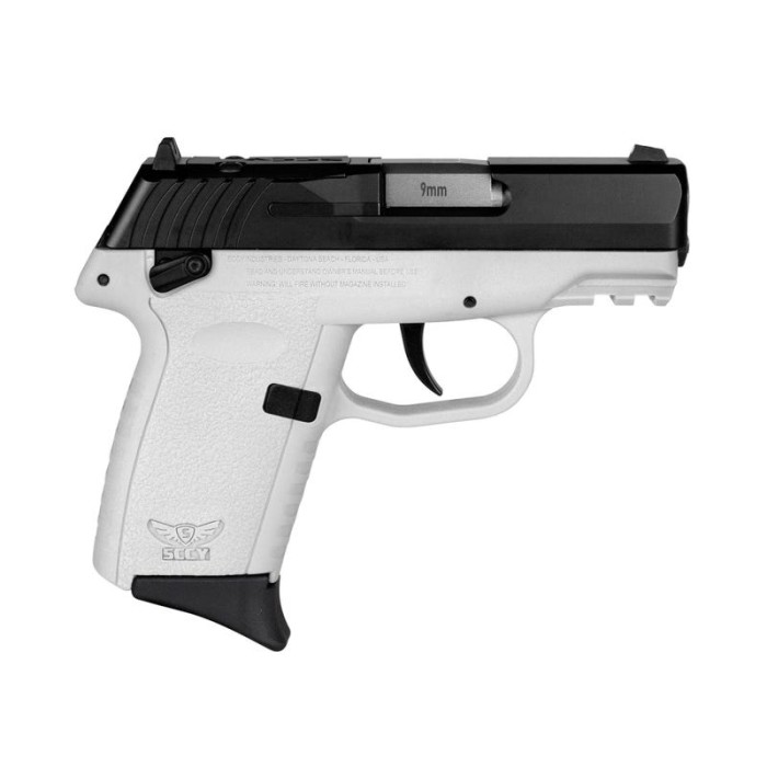 SCCY Industries CPX-1 Gen3 9mm, 3.1" Barrel, White, 10rd