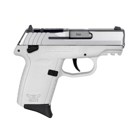 SCCY Industries CPX-1 Gen3 9mm, 3.1" Barrel, White Picatinny Rail, Thumb Safety, 10rd