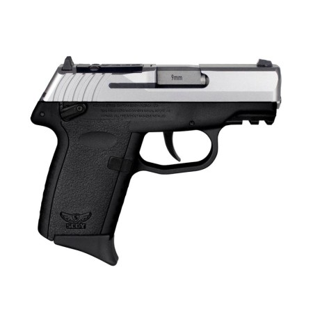 SCCY CPX-1 Gen 3, 9mm, 3.1" Barrel, Stainless Slide, Black, Ambidextrous Safety, 3 Dot Sights, Optics Ready, 10rd