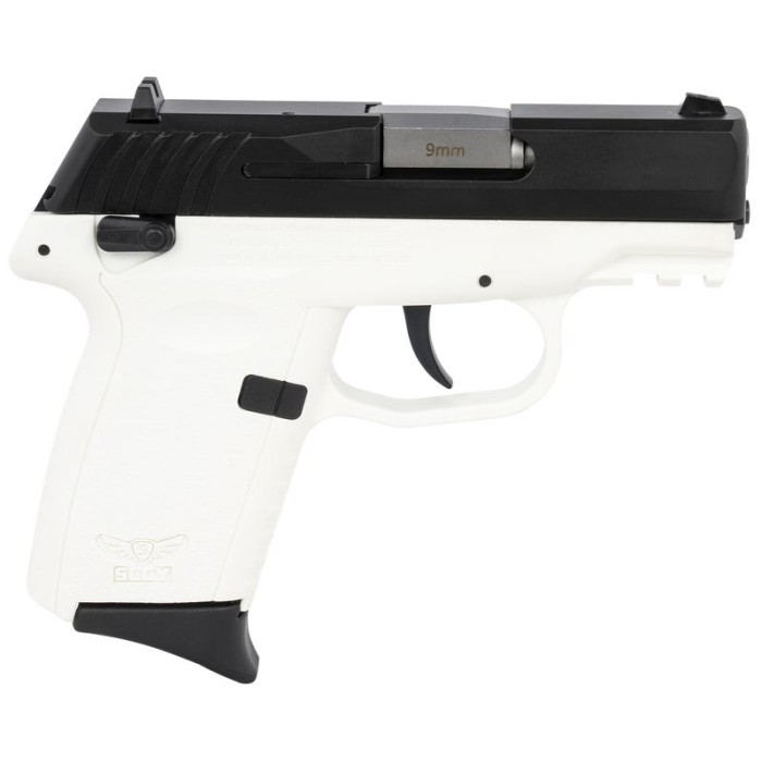 SCCY Industries CPX-1 Gen3 9mm, 3.1" Barrel, White Finish, 10rd