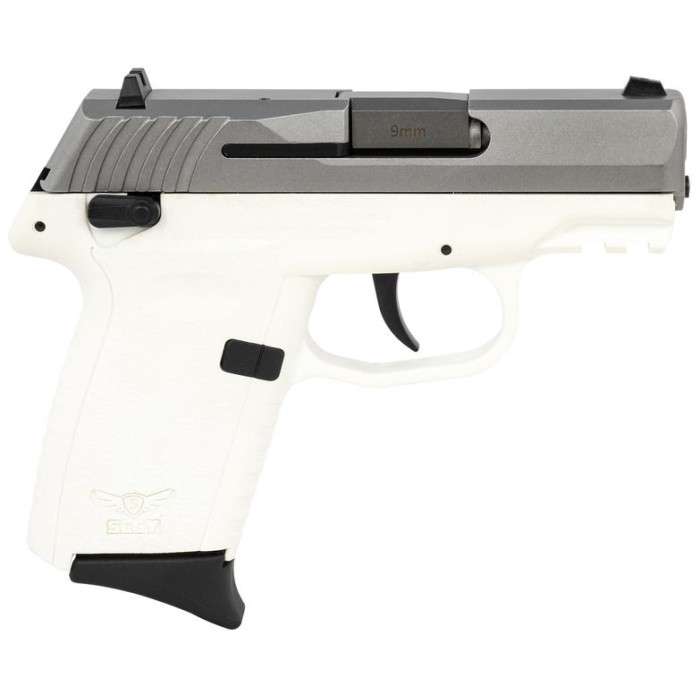 SCCY Industries CPX-1 Gen3 9mm, 3.1" Barrel, White Finish, Picatinny Rail, Thumb Safety, 10rd