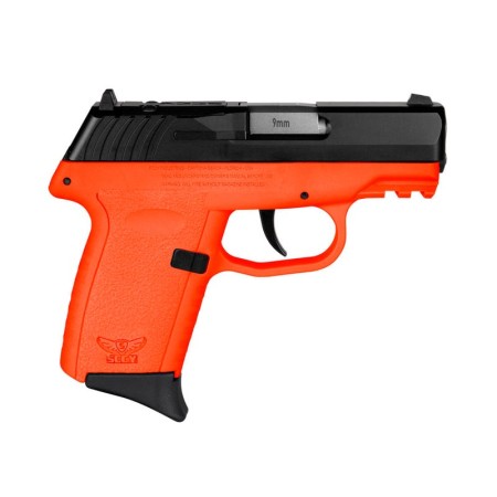 SCCY CPX-2 9mm, 3.10" BBL, Orange Frame, 10rnd Mag