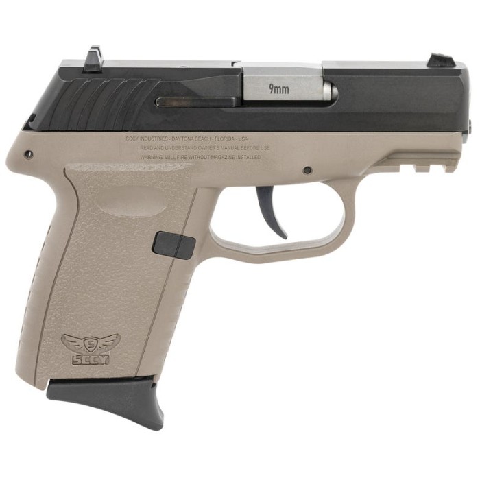 SCCY CPX-2 Gen3 Flat Dark Earth 9mm 3.1" Barrel 10-Rounds