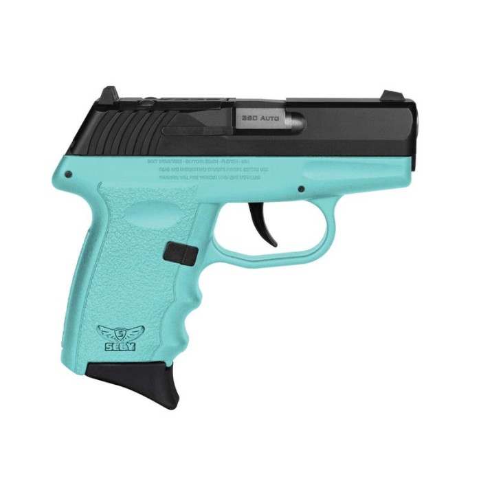 SCCY CPX-3 .380 ACP, 3.10" Barrel, SCCY Blue Grip, 10rd