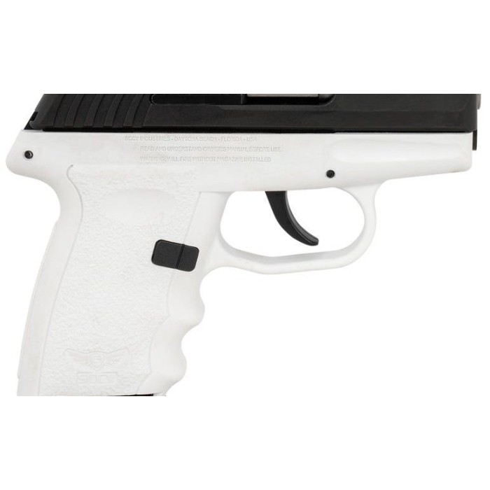 SCCY CPX-3 .380 ACP, 3.10" Barrel, White Polymer Grip, 10rd