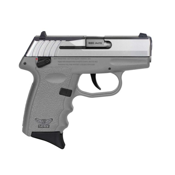 SCCY Industries CPX-4 .380 ACP, 2.96" Barrel, Sniper Gray Frame, Stainless Steel Slide, Manual Thumb Safety, 10rd