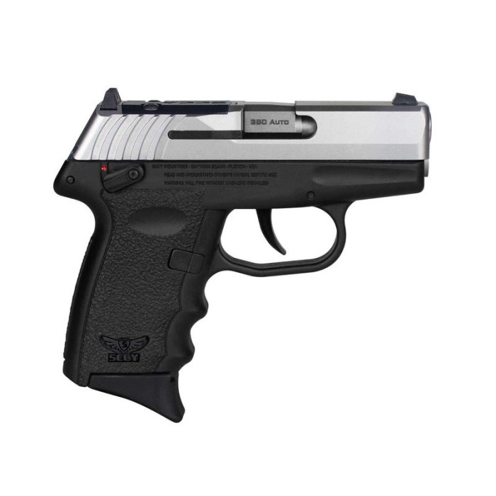 SCCY Industries CPX-4 RD .380 ACP, 2.96" Barrel, Black Frame, SS Slide, 10rd