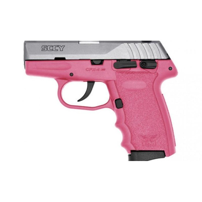 SCCY CPX-4 .380 ACP 2.96" BARREL 10RD PINK/STAINLESS 2 MAGS