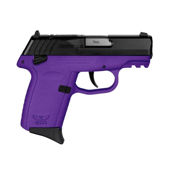 SCCY Industries CPX-1 Gen3 9mm, 3.1" Barrel, Purple, 10rd