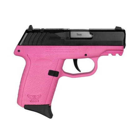 SCCY CPX-2 3.1" Bbl, 9mm, Black Slide, Pink Frame, 10rnd Mag