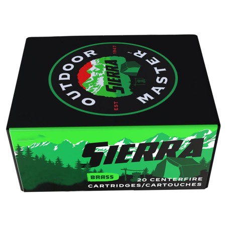 Sierra Bullets Outdoor Master 9mm Luger 147 Grain Jacketed Hollow Point Flat Brass Rifle Ammo, 20 Rounds, A81470020