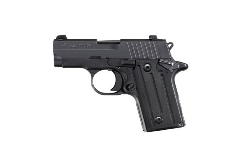 Sig Sauer P238 .380 ACP Subcompact Pistol with Contrast Sights, Black - 238-380-B