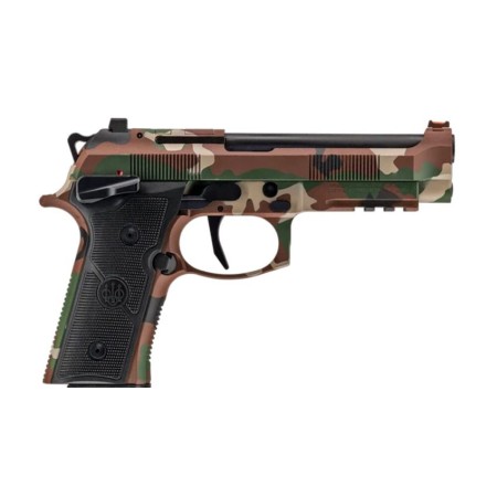 Beretta 92XI Combat 9mm, 4.7" Barrel, Battle Dress Uniform Cerakote, Black Grip, 18rd